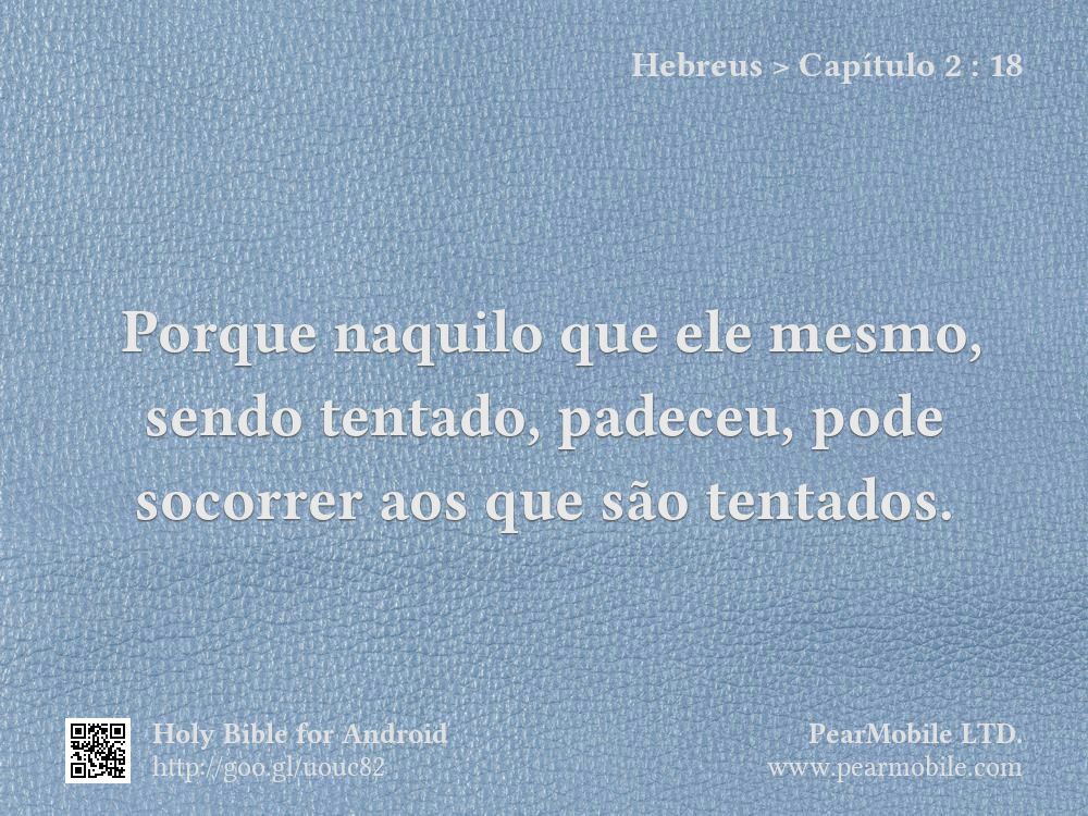 Hebreus, Capítulo 2:18